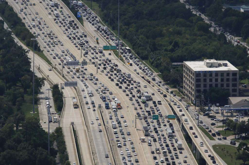  The 26 lane Katy Freeway in Houston